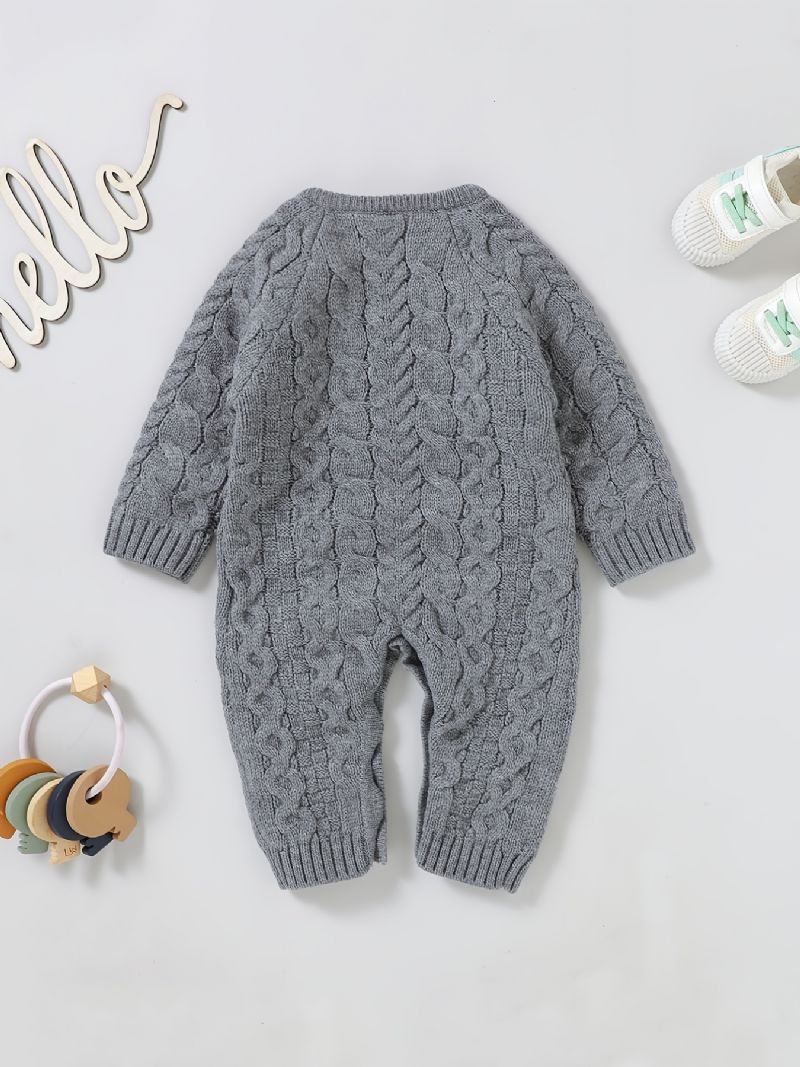 Baby Jenter Strikkede Jumpsuits For Høst Vinter Ny