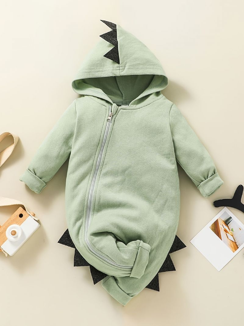 Gutter Jenter Dinosaur Costume Jumpsuit Babyklær For Vår Og Høst