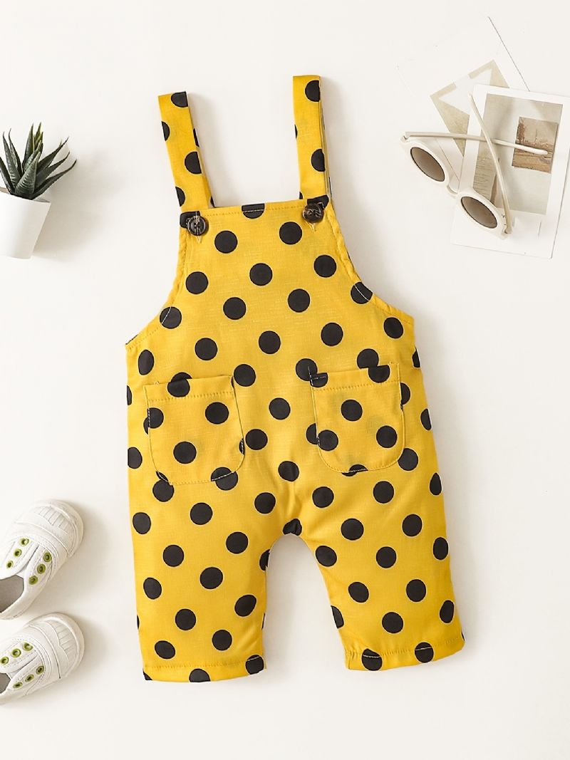 Jenter Polka Dot Suspender Bukser Jumpsuit Babyklær