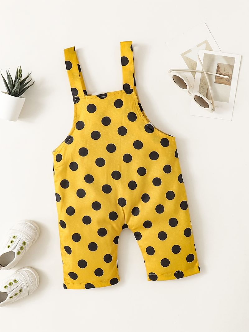 Jenter Polka Dot Suspender Bukser Jumpsuit Babyklær