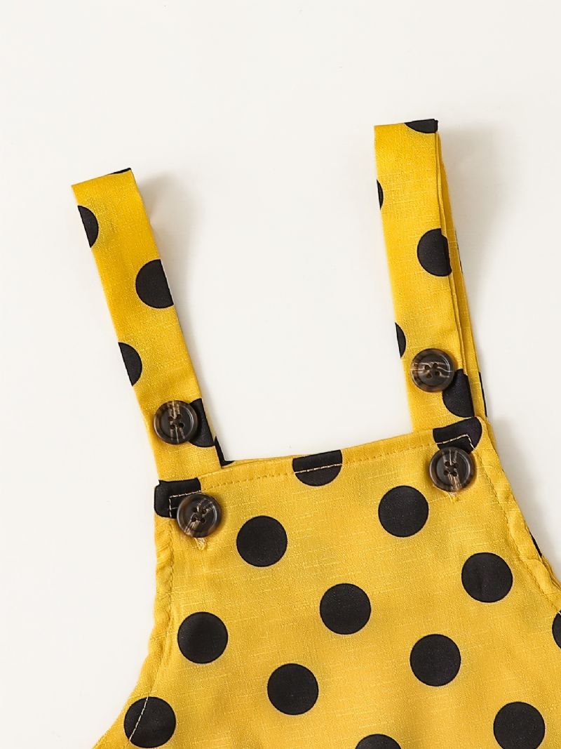 Jenter Polka Dot Suspender Bukser Jumpsuit Babyklær