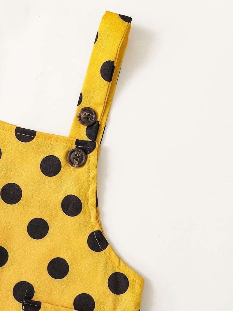 Jenter Polka Dot Suspender Bukser Jumpsuit Babyklær