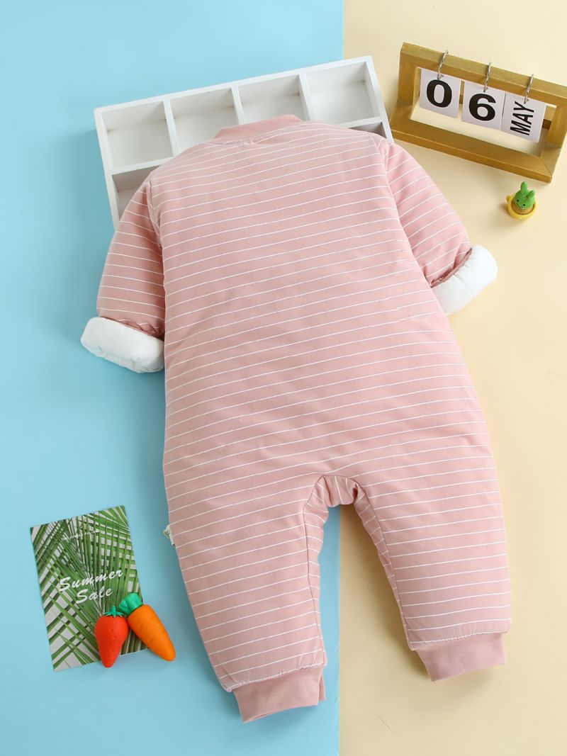 Jenter Tre-lags Termisk Jumpsuit Bomullspolstret Newborn Romper