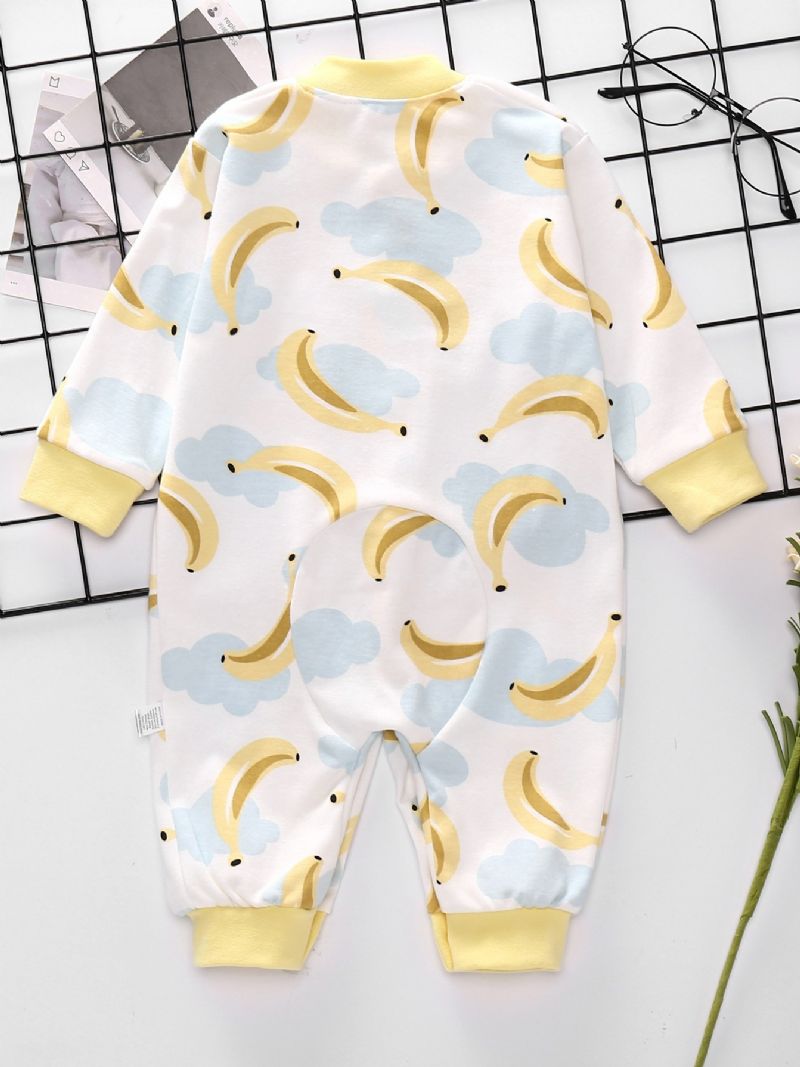 Spring Høst Baby Print Langermet Jumpsuit