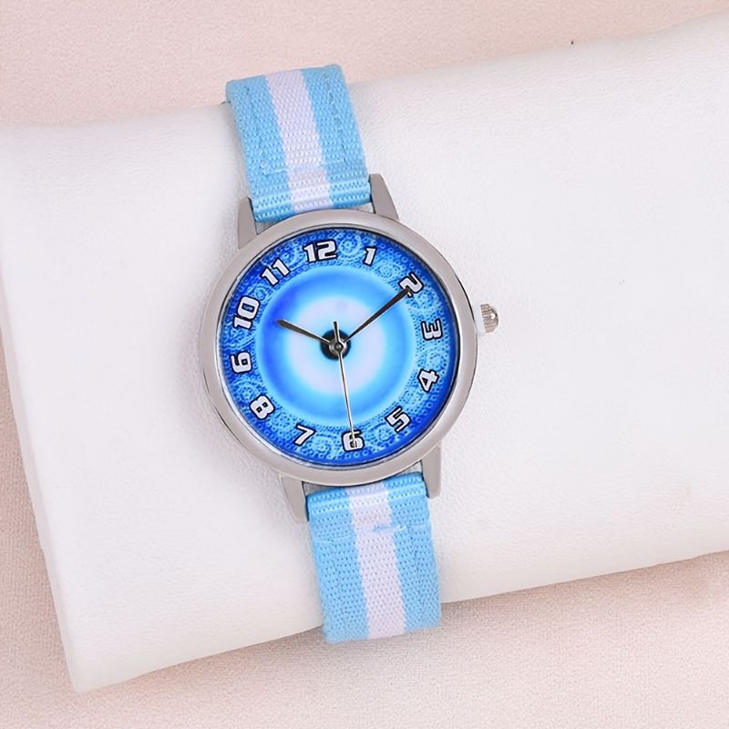 1 Stk Barn Canvas Strap Student Quartz Watch