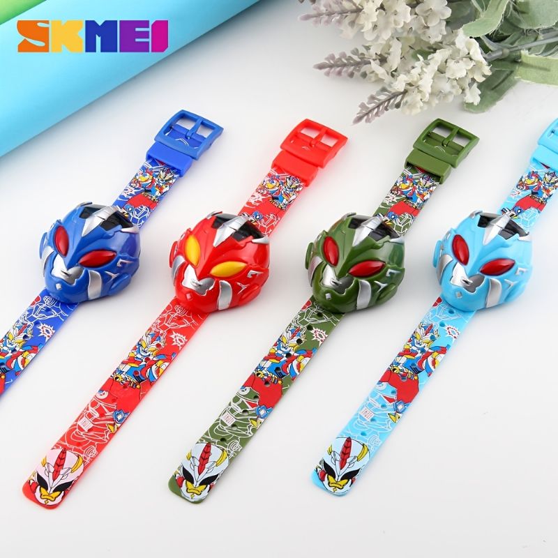 Skmei Sport Cartoon Barneklokker Barn Digital Enkle Armbåndsur Mote Kreativ Barneklokke