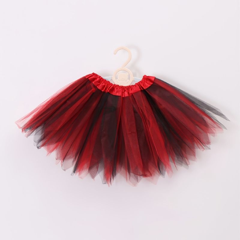 Jenter Color Block Elastisk Midje Tulle Tutu-skjørt Danseskjørt Barneklær Til Fest