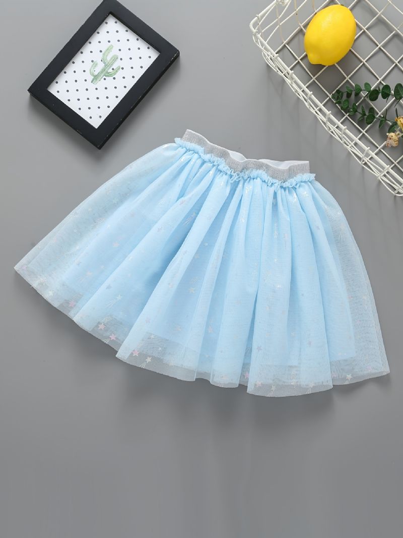 Jenter Princess Heart Print Tulle Tutu-skjørt For Party Ballet Performance Barneklær