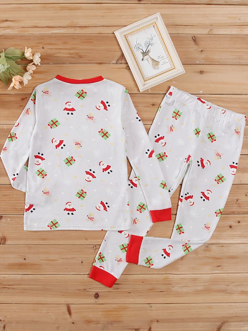 2 Stk Barn Christmas Printed Tight Fit Pyjamas