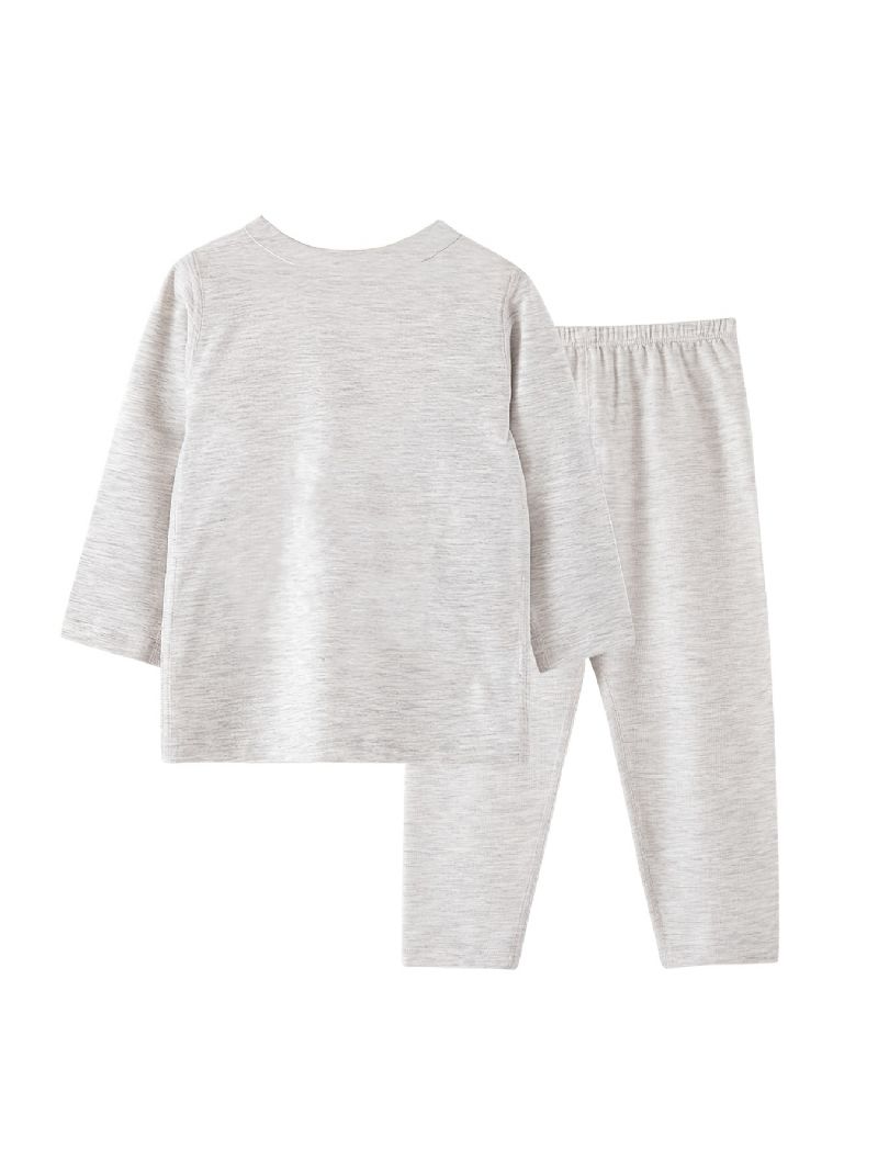 Guttens Coton Pyjamas Set Langermede Topper Og Matchende Buksesett