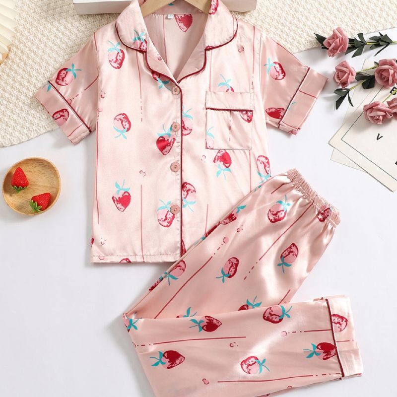 Jenter Strawberry Kortermede Bukser Loungewear