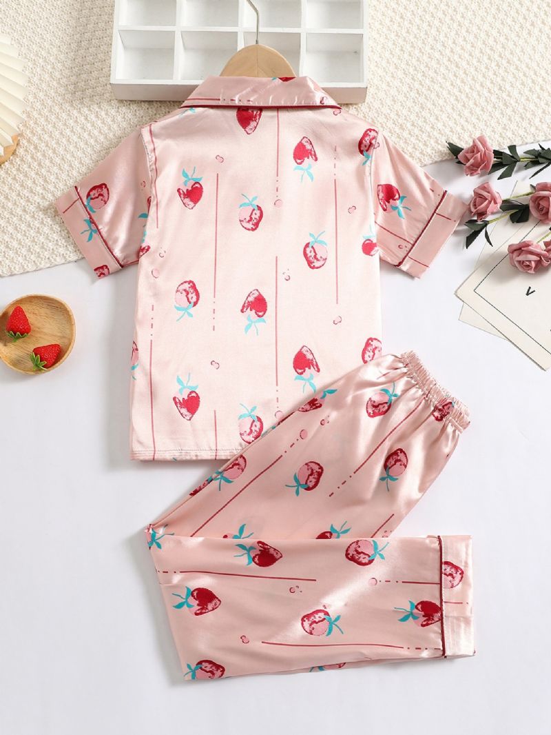 Jenter Strawberry Kortermede Bukser Loungewear