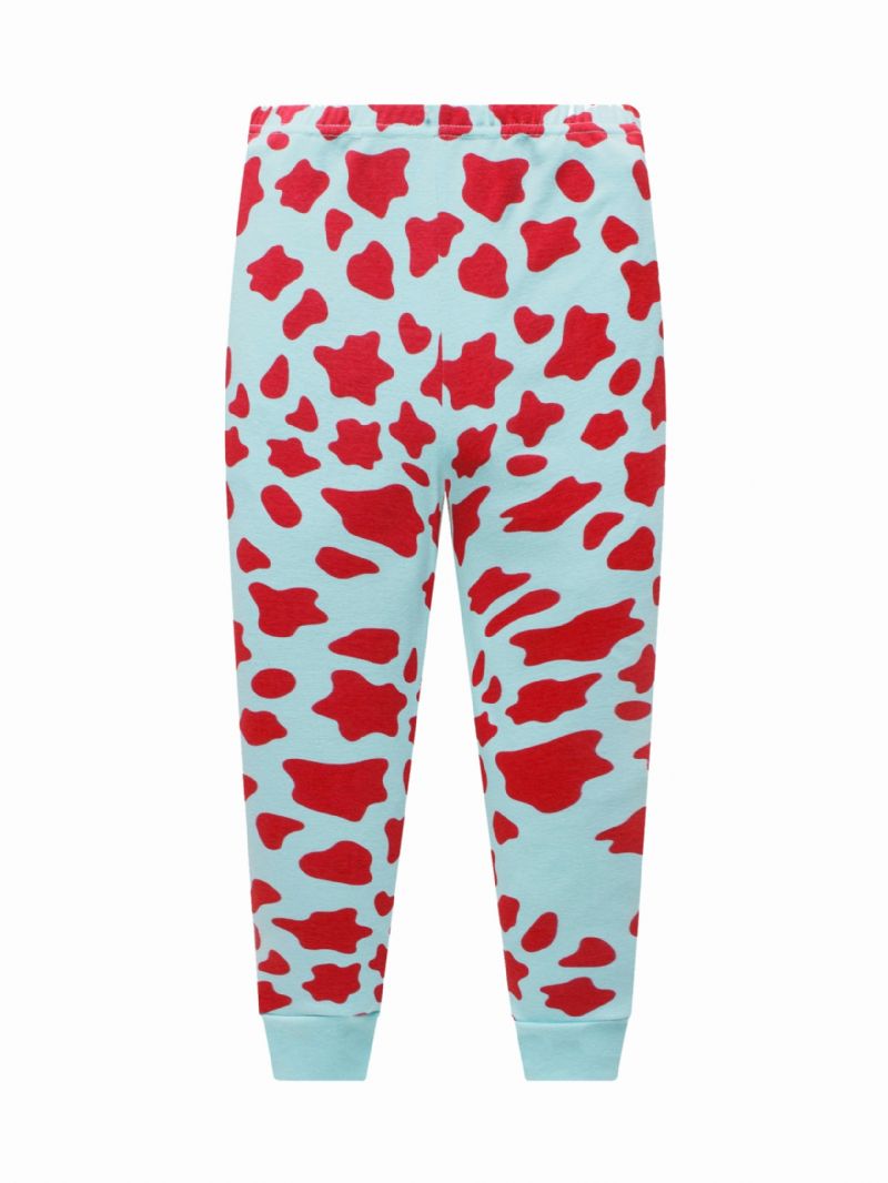 Julepriskutt Popshion 2stk Jenter Farge Giraffe Tegnefilm Ugle Langermet Pyjamas Bomullsdress