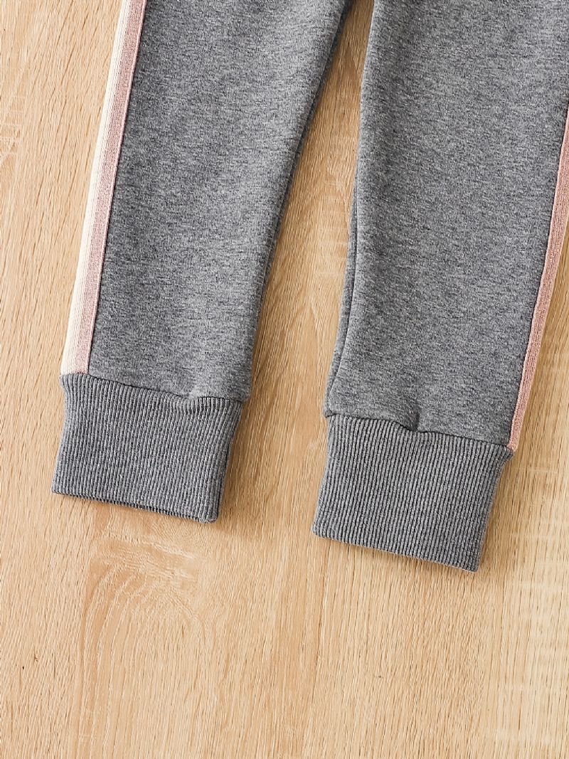 Jenter Fleece Ruffle Trim Leggings Bukser Tykke Varme Barneklær Til Vinter