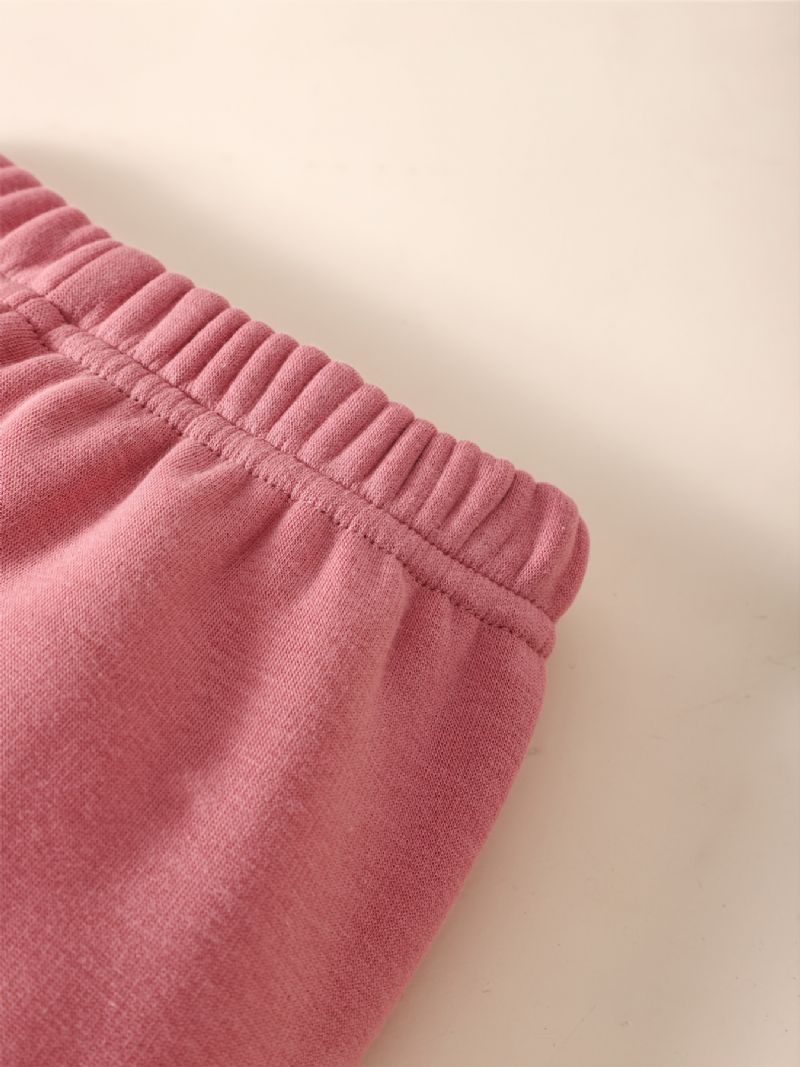 Vinter Nye Baby Jenter Bomull Leggings Rosa