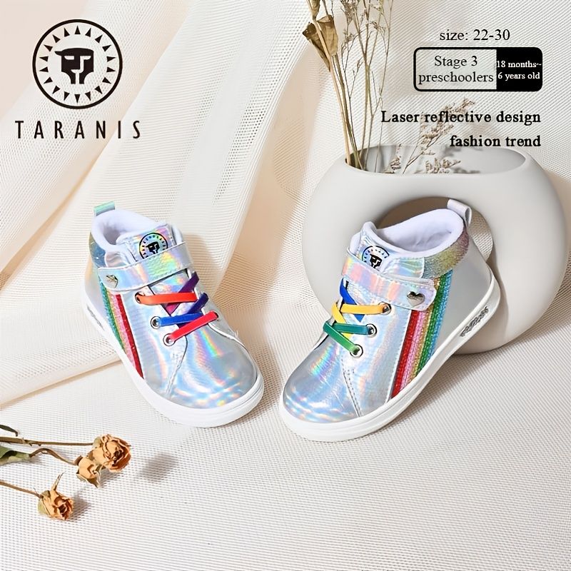 Rainbow Glitter Comfort Mid-top Sneakers Høst Vinter