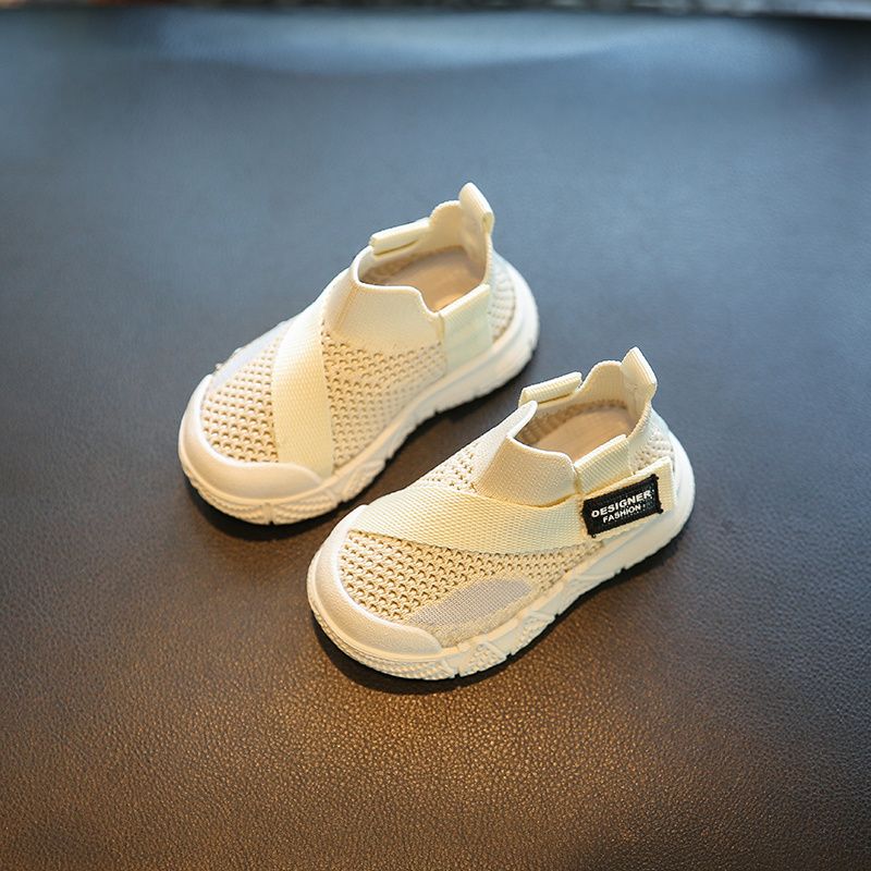 Babysko Sneakers Mesh Pustende Sklisikker Slip-on Sokker Sko Småbarn Sko Gutter Jenter