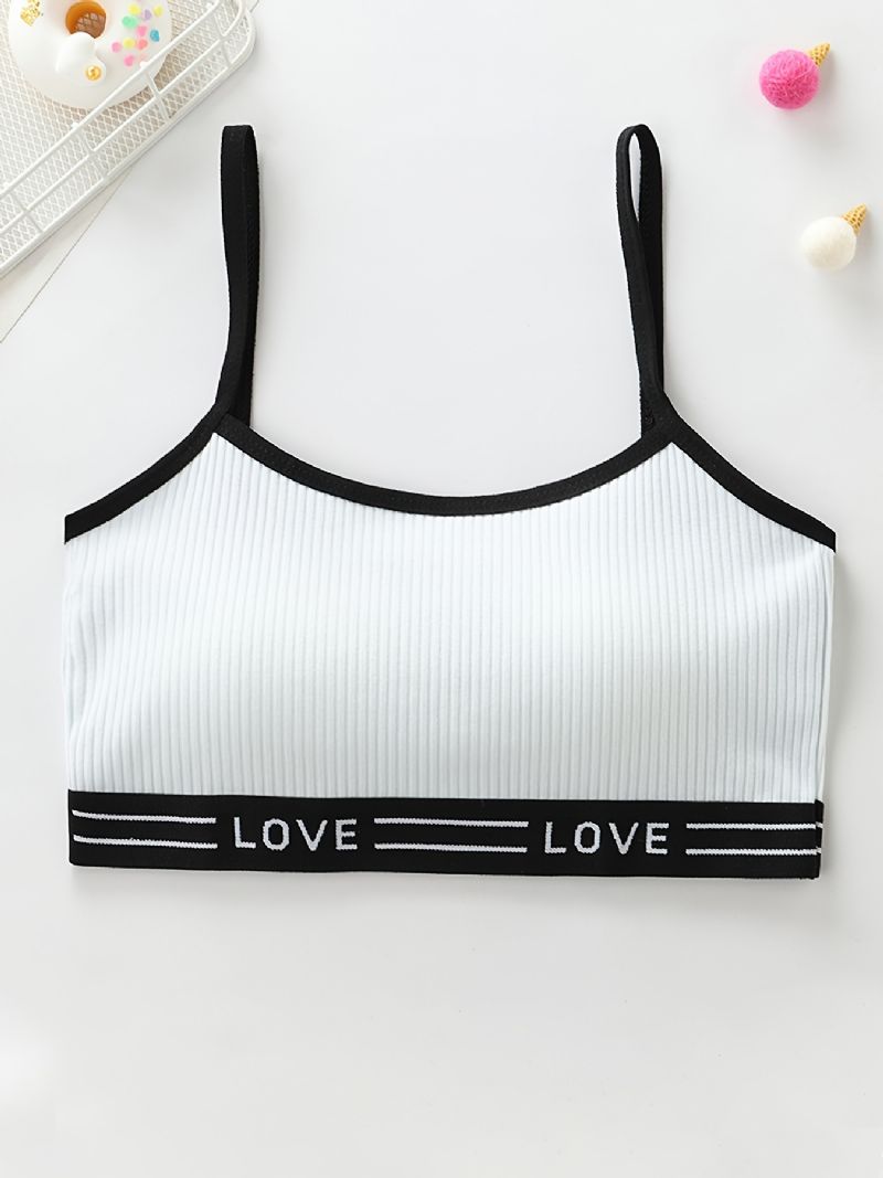 3 Stk Trenings-bh For Jenter Sømløs Stretchy Sports Bralette Ermeløse Crops Tank Tops Undertøy