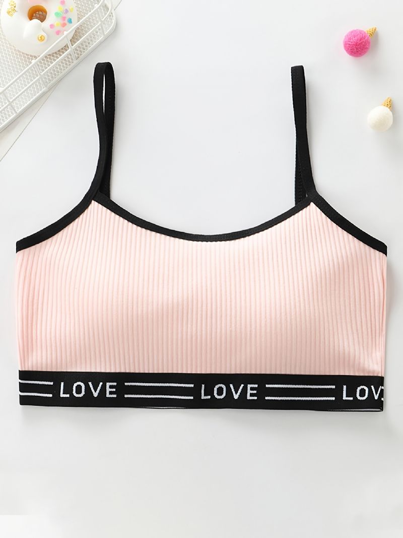 3 Stk Trenings-bh For Jenter Sømløs Stretchy Sports Bralette Ermeløse Crops Tank Tops Undertøy