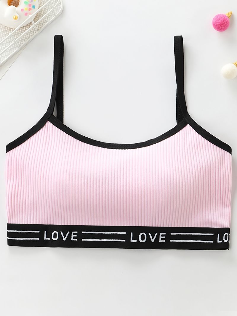 3 Stk Trenings-bh For Jenter Sømløs Stretchy Sports Bralette Ermeløse Crops Tank Tops Undertøy