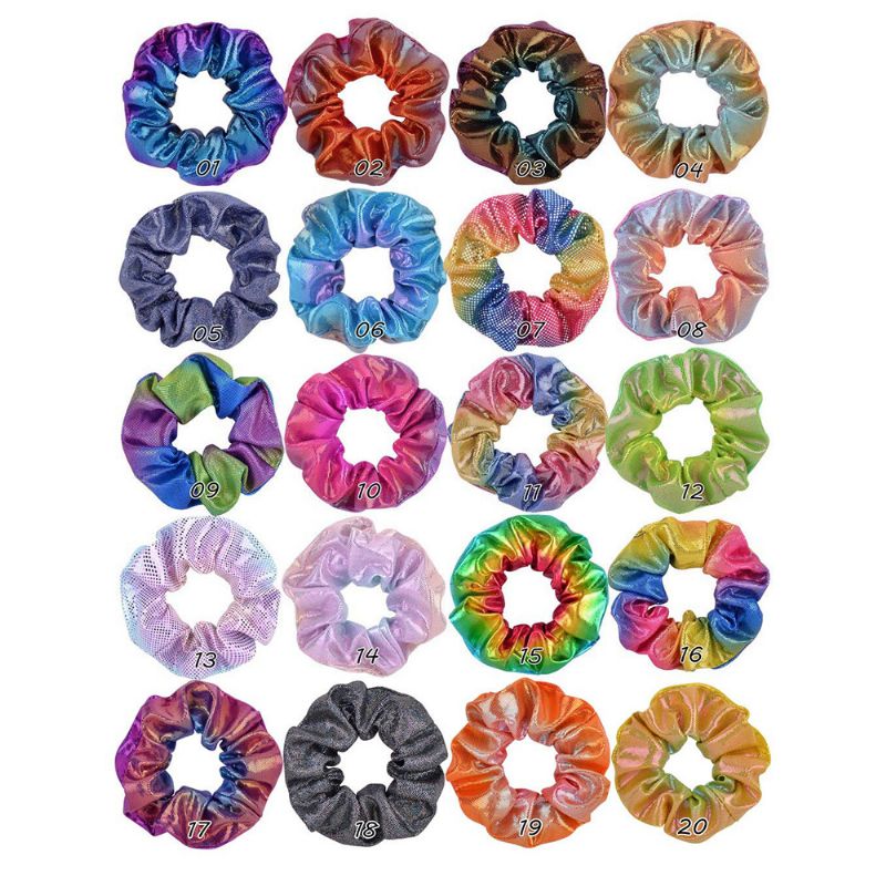 16 Stk Jenter Rainbow Stretch Hair Tie Styling Accessories