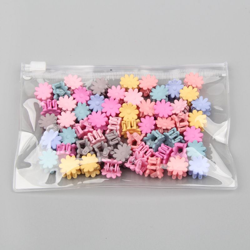 30stk Jenter Colorful Mini Hair Claw Clips Clamps Accessories