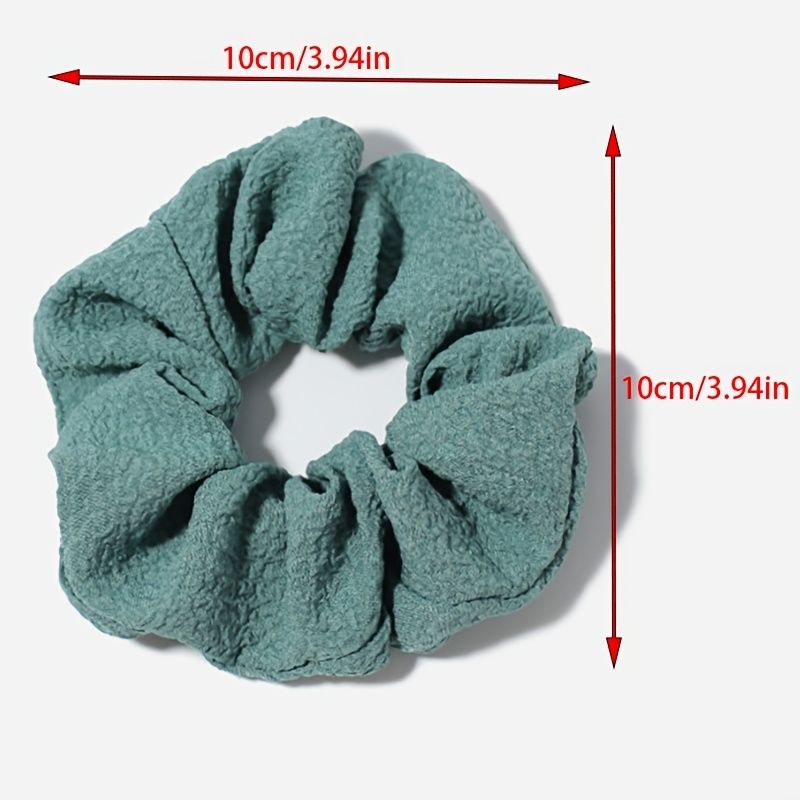 Hår Scrunchies Ensfarget Elastisk Hårbånd 12 Stk For Hårtilbehør For Dame Eller Jenter