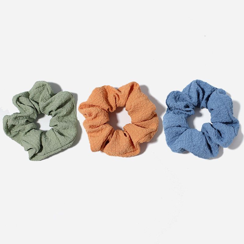 Hår Scrunchies Ensfarget Elastisk Hårbånd 12 Stk For Hårtilbehør For Dame Eller Jenter