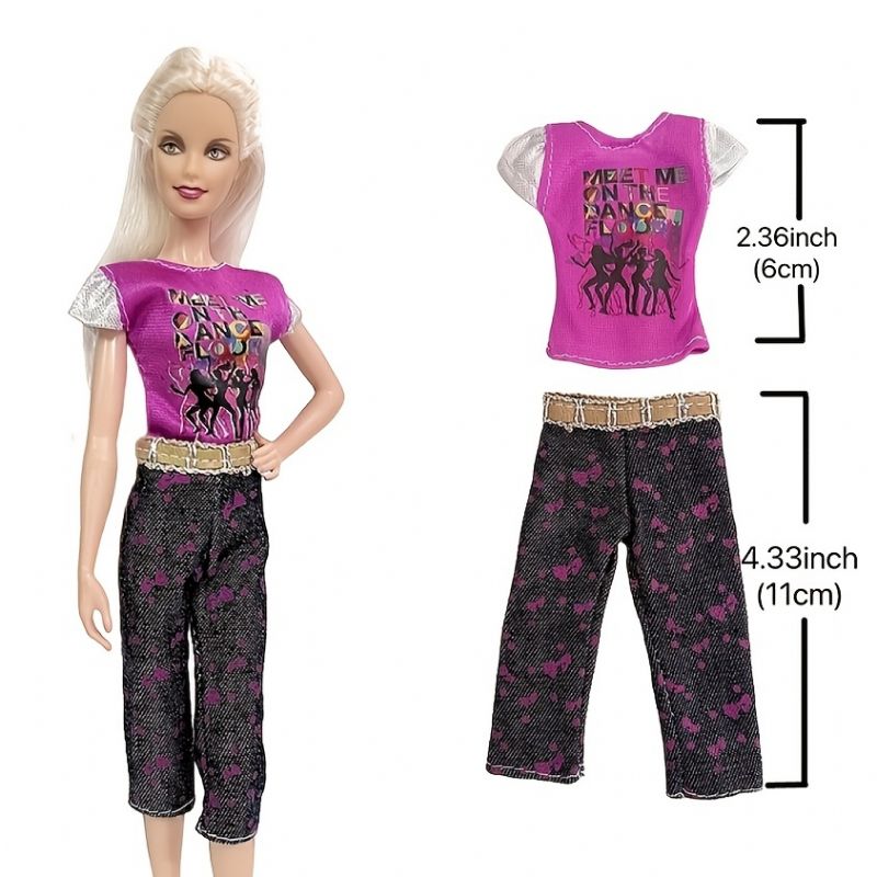 Mote Daglig Uformell Sport Topp Bluse Skjørt Bukser Kjole Til Barbie Doll Shop Tilbehør